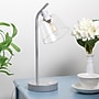 Simple Designs Sleek Essentials LED Desk Lamp, 15.75", with USB Ports, Silver (LD1074-SLV)~#|#~4A01F48E-295A-4504-84A8E29858B55B82_sc7
