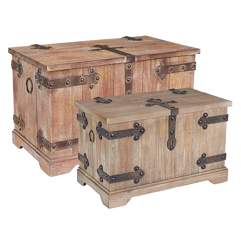 Household Essentials 2-Piece Decorative Trunk Set (HH9540-1) image 1