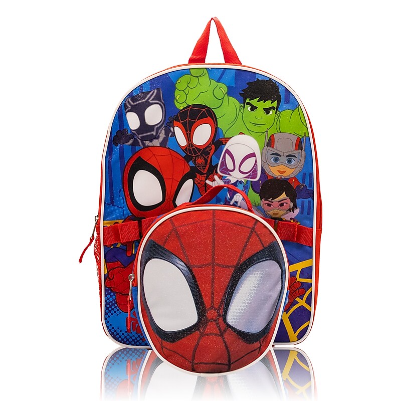 Marvel Kids 2-Piece Spidey Backpack Set, Medium, Red (MSCFL16ZA ) image 1