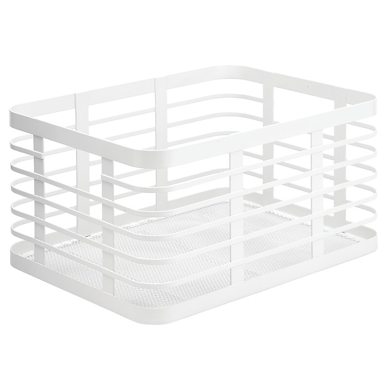mDesign Steel Organizer, Matte White (25931) image 1