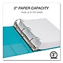 Samsill Earth's Choice 3" 3-Ring View Binders, Teal, 2/Pack (SAMU86877)~#|#~4A0D22C6-9E7B-43ED-97222E0583B7A55B_sc7