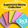 Post-it Super Sticky Notes, 3" x 3", Supernova Neons Collection, 70 Sheet/Pad, 24 Pads/Pack (654-24SSMIA-CP)~#|#~4A0D9376-150E-4414-A33206877C7FEA3C_sc7