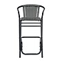 Flash Furniture Lila Indoor-Outdoor PE Rattan Restaurant Barstool, Gray, 2/Pack (2SDA632032RGY)~#|#~4A1253D7-D65C-4EB4-8AD969E6A7A9C38A_sc7