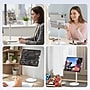 Purely Height Adjustable Phone and Tablet Stand with 360-Degree Rotating Base, White (PPSH119WH)~#|#~4A13E083-832F-44F2-8B21DEDEE0726A8A_sc7
