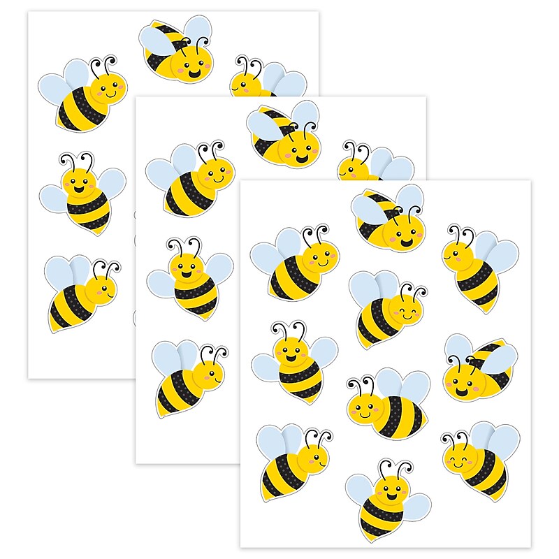 Teacher Created Resources Buzzing Bees Accents, 30/Pack, 3 Packs/Bundle (TCR6907-3) image 1