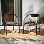 Flash Furniture Dark Brown Rattan Indoor-Outdoor Restaurant Stack Chair (TLH-037-DK-BN-GG)~#|#~4A161479-0C88-4E3B-95635EF2EC88C7F2_sc7