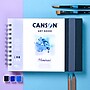 Canson Artist Series Montval 7.9" x 7.9" Spiral Bound Watercolor Sketch Book, 48 Sheets/Book (MCX31200L004)~#|#~4A186375-11A3-4628-9C9C568BA5C90BF1_sc7