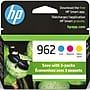 HP 962 Cyan/Magenta/Yellow Standard Yield Ink Cartridge, 3/Pack (3YP00AN#140)~#|#~4A1F029D-8593-4CA1-9770523085BBB90E_sc7