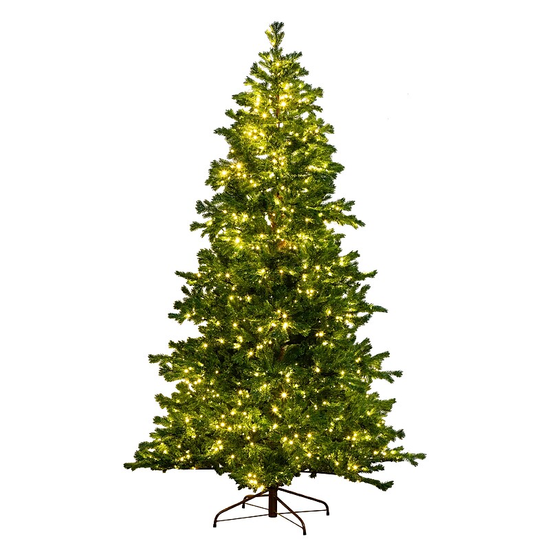 Nearly Natural 7.5-ft Pre-Lit Artificial California Spruce Christmas Tree with 1000 Color Changing LED Lights (T4798) image 1