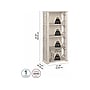 Bush Furniture Homestead 66"H 4-Shelf Bookcase with Adjustable Shelves, Linen White Oak Laminated Wood (HOB166LW-03)~#|#~4A31DCA9-4979-4D7A-903F40334ABADB22_sc7