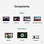 Plugable USBC-DP 6' USB 3.1 Type C to DisplayPort Audio/Video Cable, Black~#|#~4A322D7C-4250-44F8-B1B085790580E165_sc7