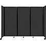 Versare The Room Divider 360 Freestanding Folding Portable Partition, 82"H x 102"W, Black Fabric (1182302)~#|#~4A357756-11F6-4625-BDF2A4158C548268_sc7