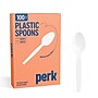 Perk™ Polystyrene Spoon, Heavy-Weight, White, 100/Pack (PK56405)~#|#~4A387620-9458-4B35-958B24FAA6BF5150_sc7
