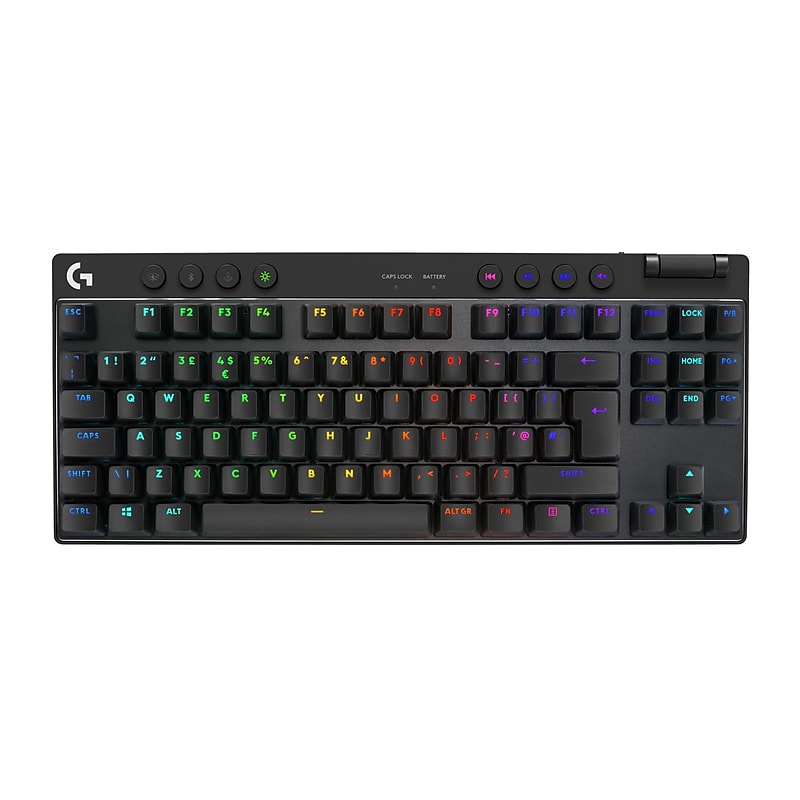 Logitech PRO X TKL LIGHTSPEED Wireless Ergonomic Gaming Keyboard, Black (920-012127) image 1