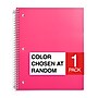 Pep Rally 1-Subject Notebook, 8" x 10.5", College Ruled, 100 Sheets, Color chosen at random (58682M)~#|#~4A3D5DF5-58A7-4828-B21FF4FF5BFDA2E3_sc7