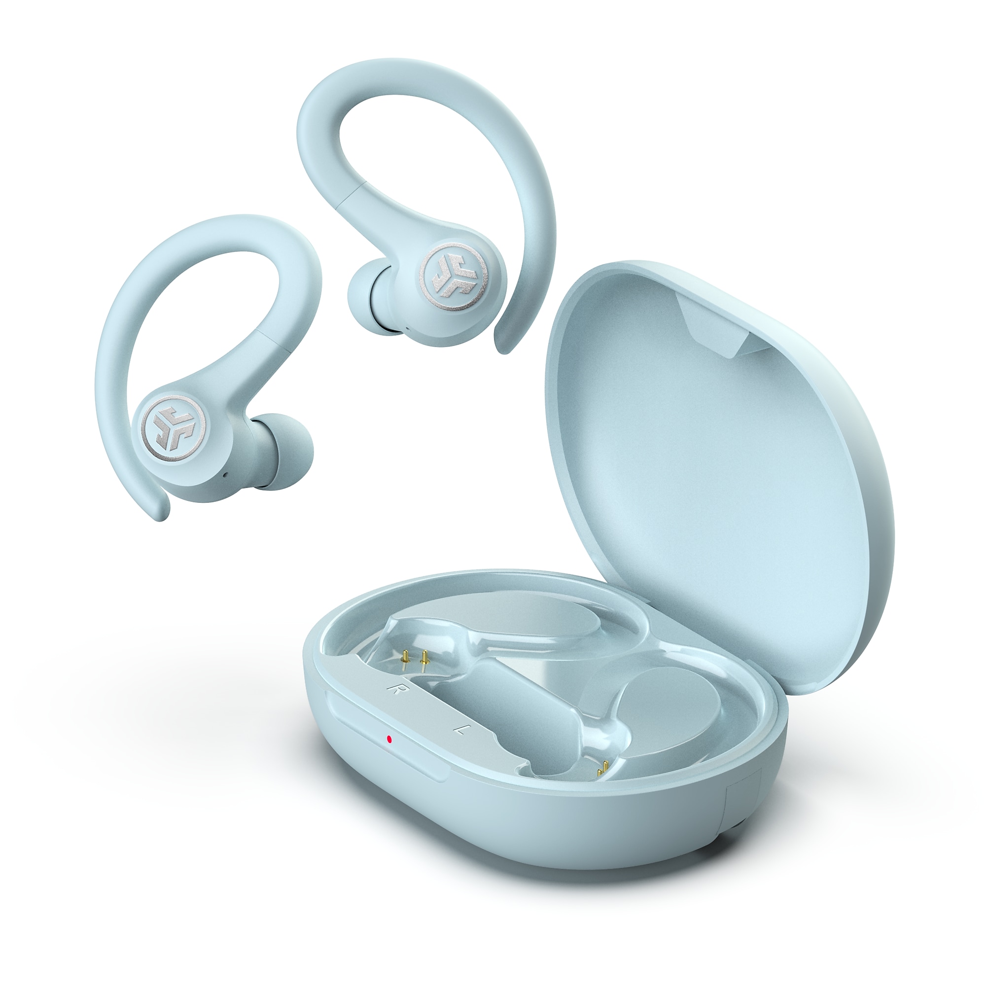 JLab GO Air Sport Wireless Earbuds, Bluetooth, Light Blue (EBGAIRSPRTRBLU1) Sansujyuku sansujyuku.com
