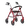 Medline Basic Knockdown Folding Steel Rollator, Adult, Red (MDS86860ERS8)~#|#~4A43BD56-9720-44A9-85810956D6A2005E_sc7