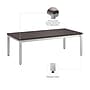 Bush Business Furniture Arrive 48"W x 23"D Coffee Table, Storm Gray (AVT148SG)~#|#~4A4C0783-CC21-4EBC-995C39FFAFA4CE64_sc7