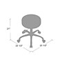 Boss Caressoft Armless Medical Stool, Gray (B240-GY)~#|#~4A4CCD86-7544-49D7-BE27FE6C93873CDA_sc7