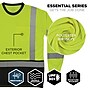 Ergodyne GloWear 8369BK High Visibility Long Sleeve Black Bottom T-Shirt, ANSI Type R Class 3, Lime, 5XL (22209)~#|#~4A4D4FBA-DE4A-4E46-BC30006BF7891C28_sc7