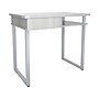 Safco Mirella SOHO 36"W Table Desk with Drawer, White Ash (5512WAH)~#|#~4A4D53E2-0458-454B-A14255AE69F3CE60_sc7