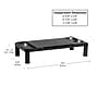 Mind Reader Monitor Stand Desktop Organizer, Plastic, 2/Pack, Black~#|#~4A500745-C7F4-4552-AF1C710B15F58E28_sc7