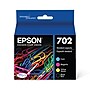 Epson T702 Black/Cyan/Magenta/Yellow Standard Yield Ink Cartridge, 4/Pack (T702120-BCS)~#|#~4A5134C8-1DEA-4DAF-B7C8826713B4D7BC_sc7