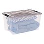 Iris 72 Quart Storage Bin with Latching Lid, Plastic, Clear, 3/Pack (500150)~#|#~4A59398C-DCF7-4F93-87942F459ED8421E_sc7