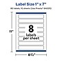Avery Laser/Inkjet Rectangle Multipurpose Labels, 1" x 7", White, 80 Labels/Pack (94225)~#|#~4A5E51D8-6F1E-410B-922FB77EBA1F9234_sc7