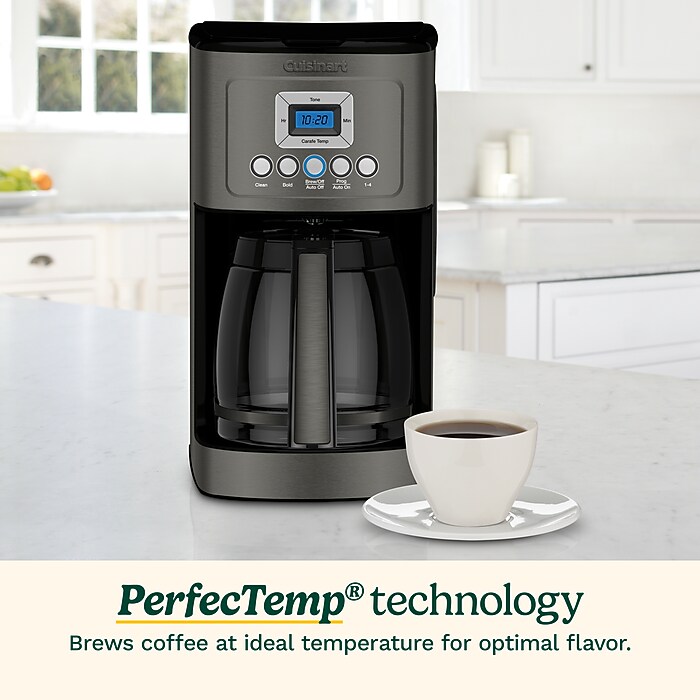 Cuisinart 14-Cups Automatic Coffee Maker, Black (DCC3200BKSNAS
