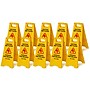 Alpine Industries 24 in. A-Frame Multilingual Caution Safety Wet Floor Sign, Yellow, 10 Pack (ALP499-10)~#|#~4A5EC099-E2CF-4145-ADF7170C87149010_sc7