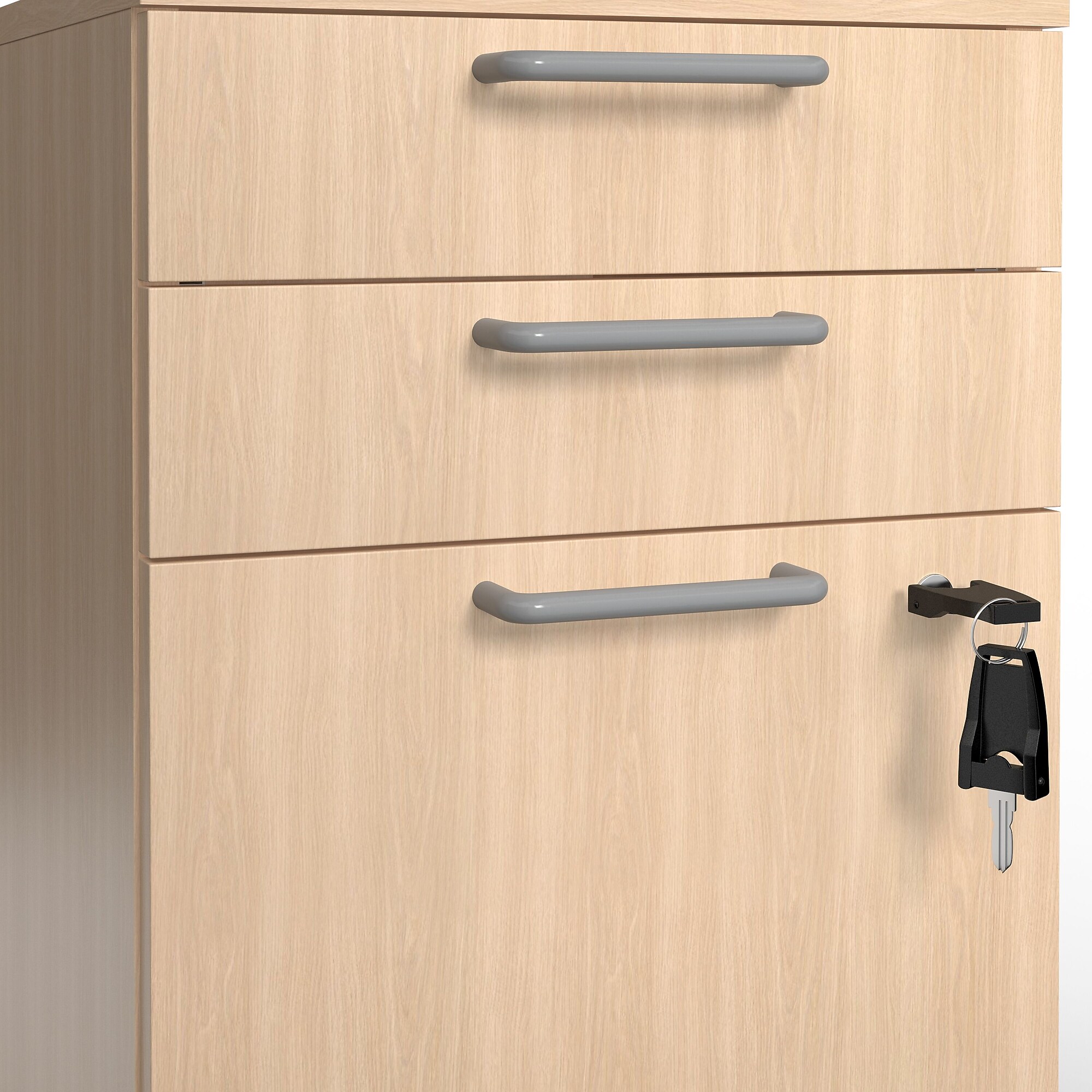 Union & Scale Essentials 3-Drawer Mobile Vertical File Cabinet, Letter/Legal, Lockable, 24.3″H x 15.6″W x 21.3″D, Natural Sansujyuku sansujyuku.com