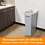 Coastwide Professional™ Slim Plastic Trash Can with no Lid, Gray, 23 Gal. (CW50717)~#|#~4A613D1B-47FE-4B0A-860E752B0D557CBC_sc7