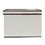 Household Essentials Medium Stackable Folding Fabric Square KD Storage Box With Lid, 10" x 15"x 15", 39 Qt., Cream (517-1)~#|#~4A638A2B-A96D-4510-891ACB8ED11065D7_sc7