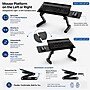 Uncaged Ergonomics WorkEZ Adjustable Keyboard and Mouse Tray, Black (WEKTb)~#|#~4A64A58E-307E-4402-819D67990CF7D48D_sc7