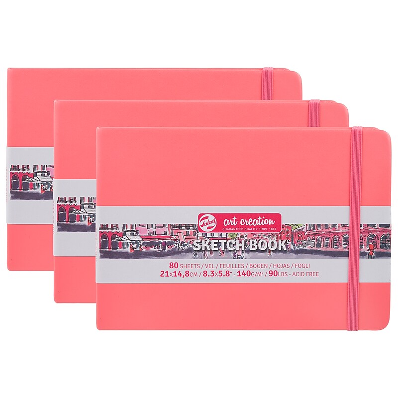 Talens Art Creation 8.3" x 5.8" Sketch Book, 80 Sheets/Book, 3/Bundle (TLN9314315M-3) image 1