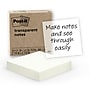 Post-it Transparent Sticky Notes, 2.8" x 2.8", Assorted Collection, 30 Sheets/Pad, 10 Pads/Pack (600-TRSPT-10P)~#|#~4A6FCE30-34C5-4551-8DCD2F27D7F9C4FB_sc7