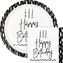 Creative Converting Golden Wishes Birthday Plates and Napkins Kit, Black/Gold, Serves 16 (DTC9506E2G)~#|#~4A71CA32-CC07-4D78-AA52DD5908B1F5A3_sc7