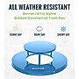 Alpine Industries Metal Commercial Outdoor Rain Bonnet Lid for 38-Gallon Recycling Receptacle, Blue (479-38-A-BLU)~#|#~4A73B0C8-40E2-4C69-9B34976ABBE0380E_sc7