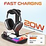 Delton HS1 4-in-1 Wireless Charging Station and Headset Stand, Black (DHSWC1)~#|#~4A7667E9-4D98-47B1-B185EB77F92A40D0_sc7