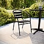 Flash Furniture Metal Restaurant Stack Chair with Aluminum Slats, Black (TLH-017C-BK-GG)~#|#~4A77762F-029B-4662-A1F559BBABDD4EDD_sc7