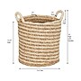 Household Essentials Ginger Corn Leaf/Cattail Storage Basket, Light Beige/Cream (ML-6720)~#|#~4A796EB0-6C6C-4E26-B0C881D511DC481A_sc7