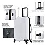 DUKAP Adly 24" Hardside Suitcase, 4-Wheeled Spinner, TSA Checkpoint Friendly, White (DKADL00M-WHI)~#|#~4A7B9536-F7FC-4413-B90D33742C79FBB6_sc7
