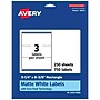 Avery Laser/Inkjet Rectangle Multipurpose Labels, 3.25" x 8.375", White, 750 Labels/Box (94251)~#|#~4A7DA62E-5FFD-41A6-87ABF0E9B055CDDE_sc7