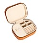Household Essentials Small Vegan Leather Travel Jewelry Organizer Box, Caramel (HE1175)~#|#~4A7EC6AE-9542-4558-AD877C126DA77CF0_sc7