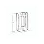 Azar Brochure Holder, 4.75" x 7.75", Vertical, Wall Mounted, Clear Styrene, 10/Pack (252428)~#|#~4A83350B-CD32-4FEC-AAC718D5BC37983D_sc7