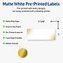 Avery Laser/Inkjet Rectangle Multipurpose Labels, 1" x 2-5/8", White, 160/Pack (S00EWB)~#|#~4A873E9B-4475-4063-9C2FABF0680BB452_sc7