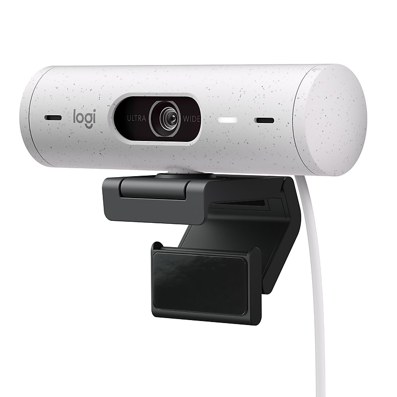 Logitech Brio 500 HD 1920 x 1080 Webcam, 4 Megapixels, Off-White (960-001427) image 1