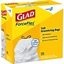 Glad ForceFlex Tall 13 Gallon Drawstring Kitchen Trash Bag, White, 400 Total Bags (78526)~#|#~4A999AAB-49EB-4955-B98580B7D459B397_sc7