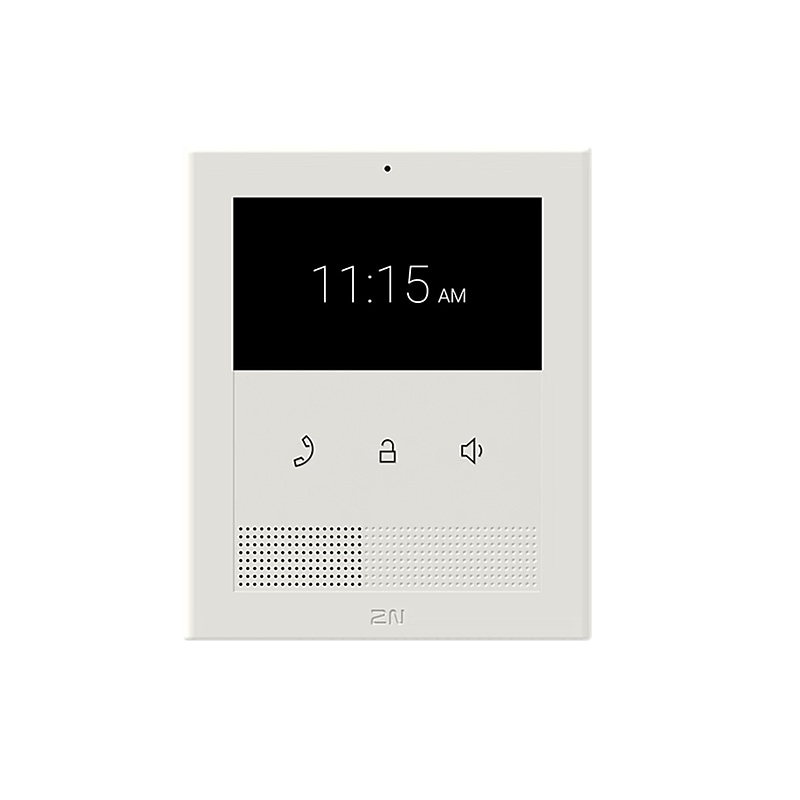 2N Clip 2wire-IP Wired Smart Intercom Unit, White (03448-001) image 1
